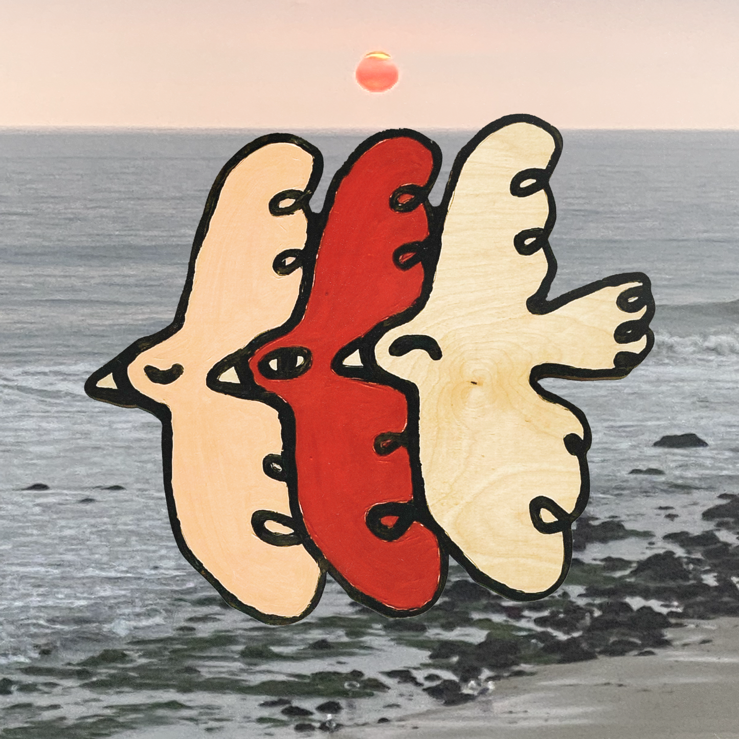 "Cardinal" Red Bird Woodcut Wall Art